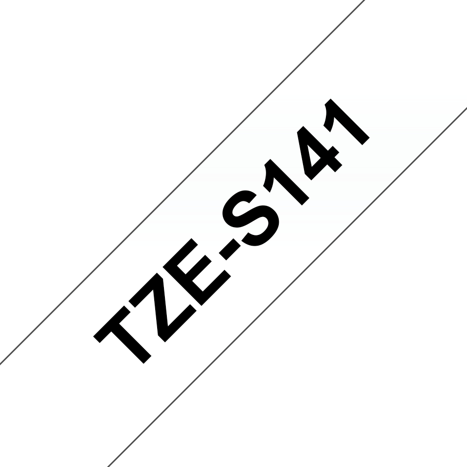 PARTI DI RICAMBIO TAPE BLACK ON CLEAR 18MM
