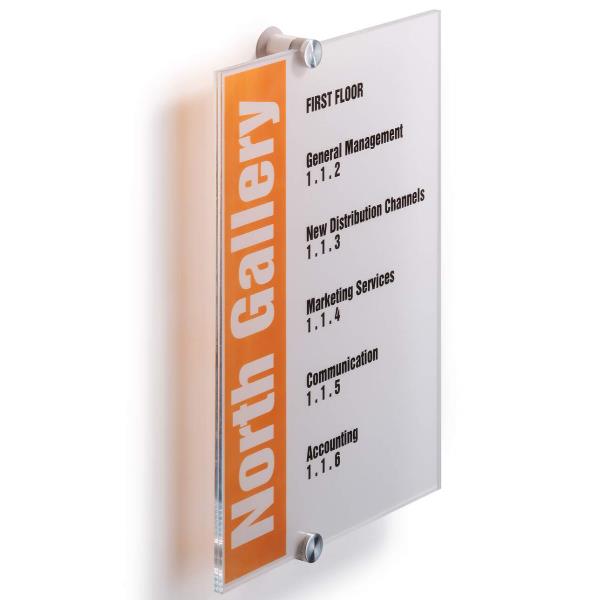 DURABLE CRYSTAL SIGN 210 X 297 MM. TARGA …
