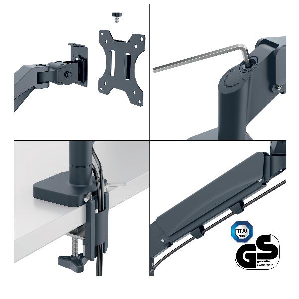 LEITZ ERGO BRACCIO MONITOR SALVASP. SING