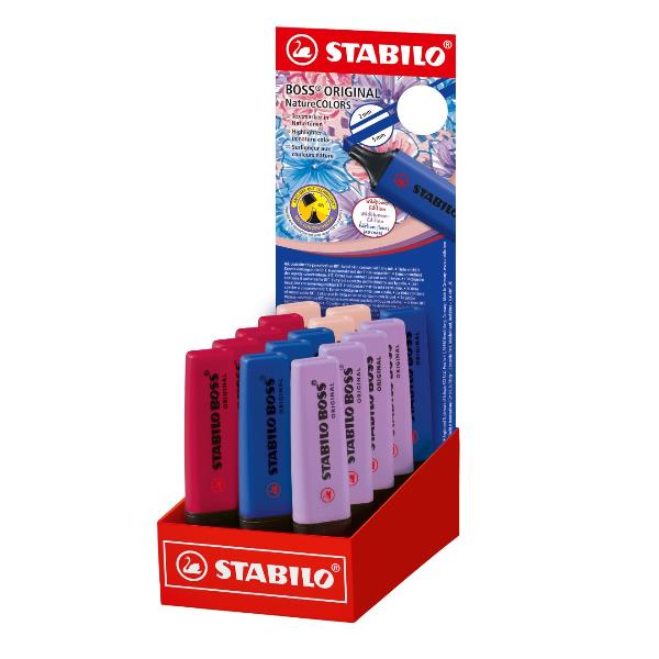 STABILO BOSS WILDFLOWERS ESPOSITORE EVIDENZIATORE PUNTA A SCALPELLO …