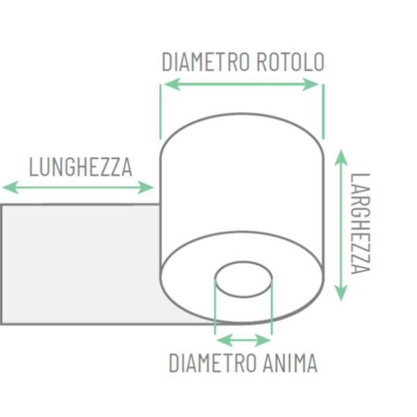 Rotolo per calcolatrice - 57 mm x 35 …