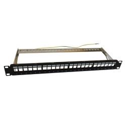 WP EUROPE PANN.1U PER 24 RJ45S KEYSTONE NE