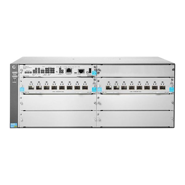 HPE Aruba 5406R 16-port SFP+ (No PSU) v3 zl2 - Switch - gestito - 16 x 1 Gigabit / 10 Gigabit SFP+ - montabile su rack
