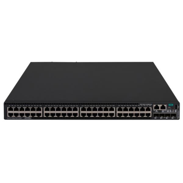 HPE FlexNetwork 5520 48G PoE+ 4SFP+ HI 1-slot Switch - Switch - L3 - gestito - 48 x 10/100/1000 (PoE+) + 4 x 1 Gigabit / 10 Gigabit SFP+ - flusso di aria da laterale a posteriore - montabile su rack - PoE+ (1440 W) - CTO