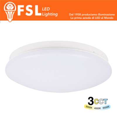PLAFONIERA LED 14W Ã˜244*71MM - 3 IN 1 CCT (3000-4000-6500K)