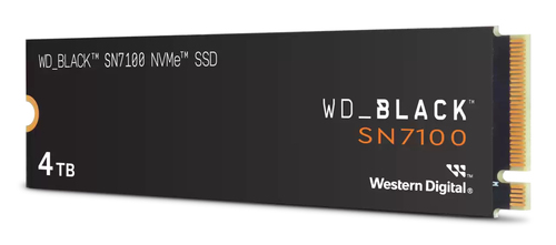 WESTERN DIGITAL BLACK SN7100 SSD 4TB M.2 NVMe 2280 INTERNO PCIe 4.0 x 4 NERO