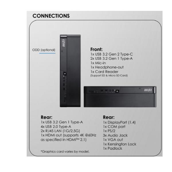 MSI PC SFF DP80 AI Ultra 5 225 …