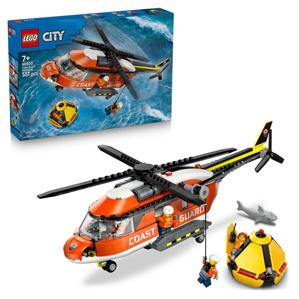 LEGO CITY ELICOTTERO DELLA GUARDIA COSTIERA CON PORTE …