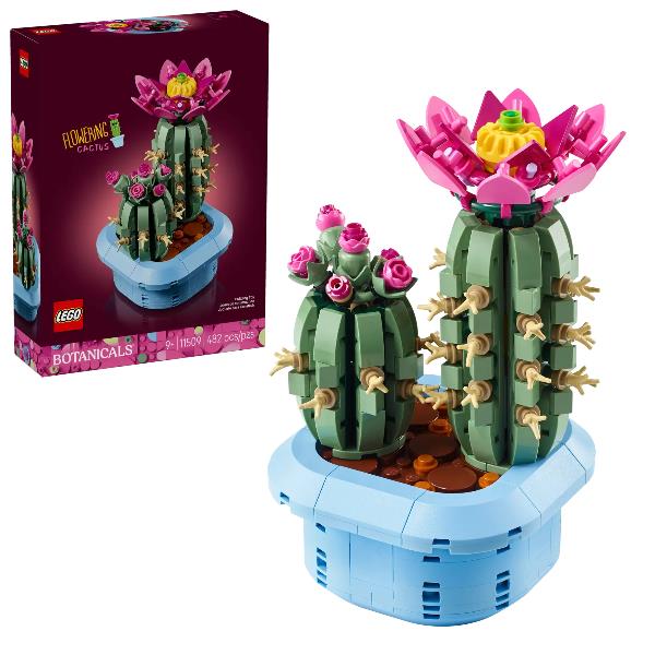 LEGO BOTANICALS CACTUS IN FIORE PIANTA IN VASO …