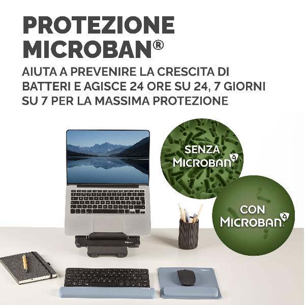 FELLOWES MOUSEPAD POGGIAPOLSI BREYTA AZZURRO