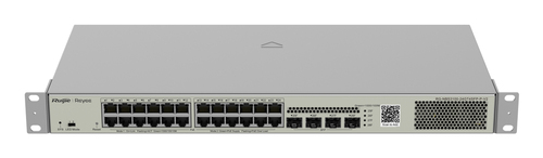 RUIJIEE REYEE SWITCH POE 28 PORTE GIGABIT, LAYER 2, CLOUD MANAGED, POE BUDGET, 370W