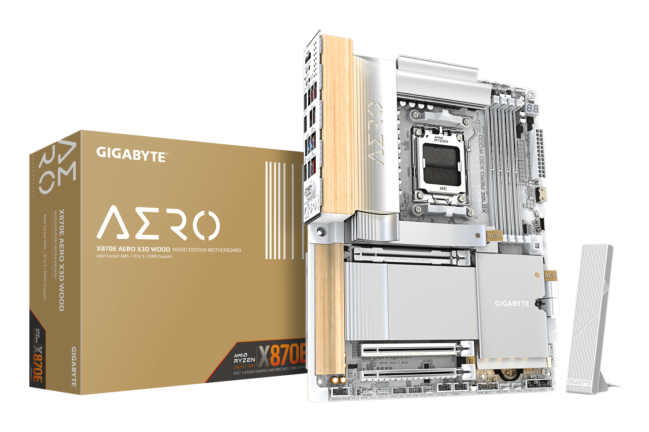Scheda madre Gigabyte X870E AERO X3D WOOD per …