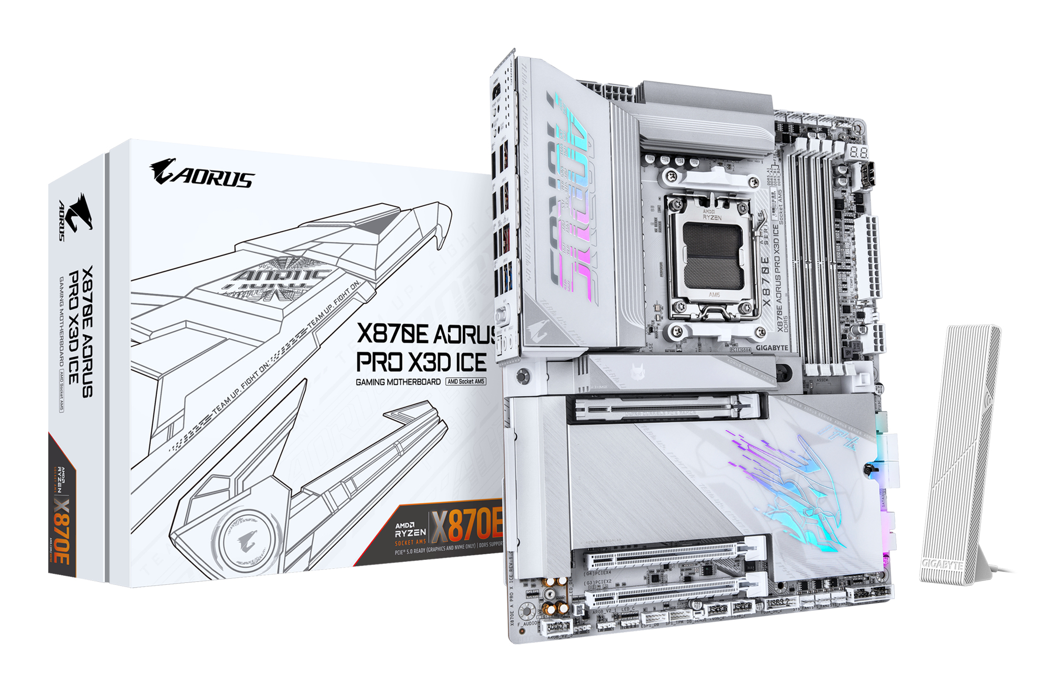 Scheda madre Gigabyte X870E AORUS PRO X3D ICE …