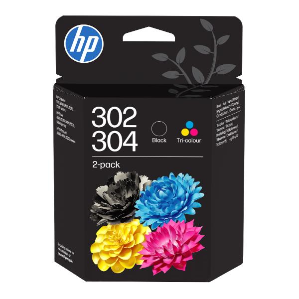 HP 302/304 TRI-COLOR/BLACK 2-PACK