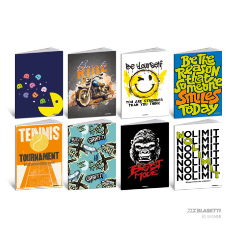 Maxiquaderno Teen Boy - A4 - 1 rigo …