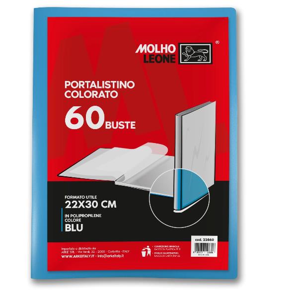 MOLHO LEONE CF12 PORTALISTINO BLU 60 BUSTE