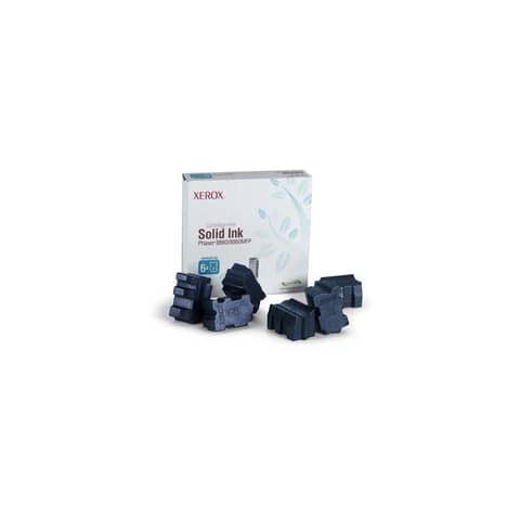 Xerox - Conf. 6 stick genuine Solid ink - Ciano - 108R00746 - 14.000 pag