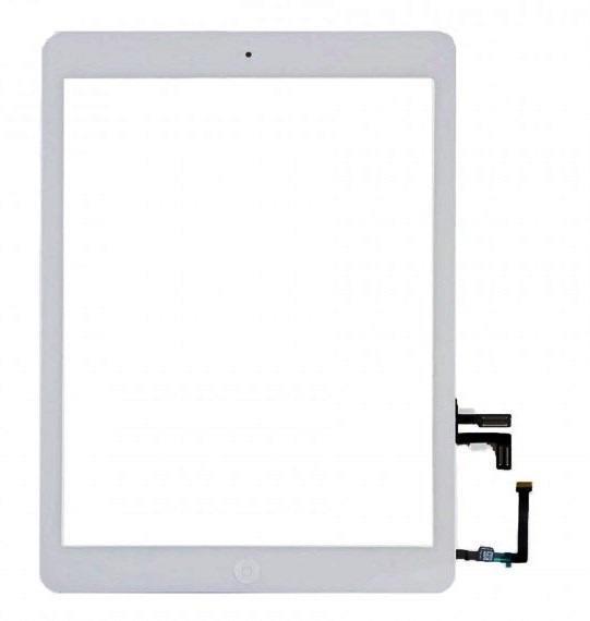 Touch+Telaio LCD+Pulsanti AAA per iPad Air 1 A1474 Bianco
