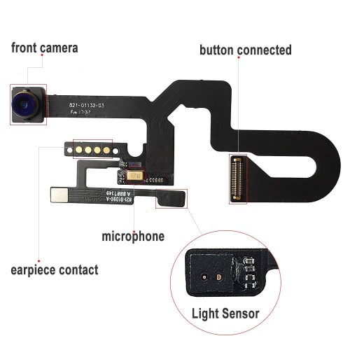 Telecamera frontale sensore di prossimitÃ  per iPhone 8 Plus