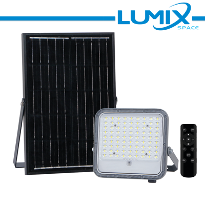 PROIETTORE SOLARE LED 3WHITE 100W + CREPUSCOLARE