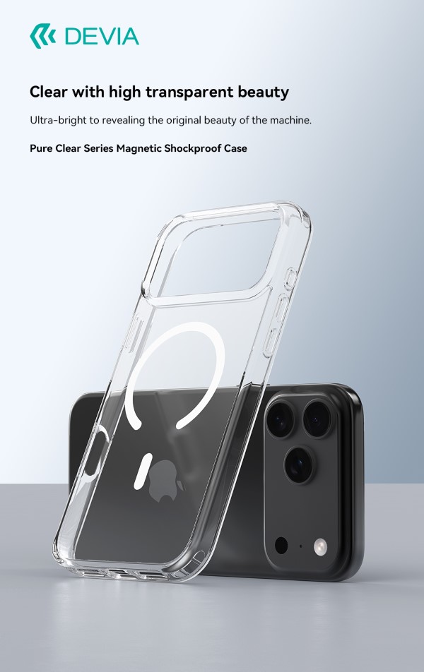 CUSTODIA ANTIURTO MAG SAFE TRASPARENTE PER IPHONE 17 …