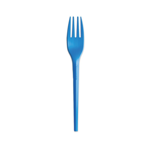 20 forchette monouso Ecocolor in CPLA 16cm blu …