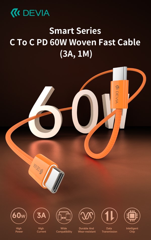CAVO USB-C A USB-C SMART SERIES PD 60W …