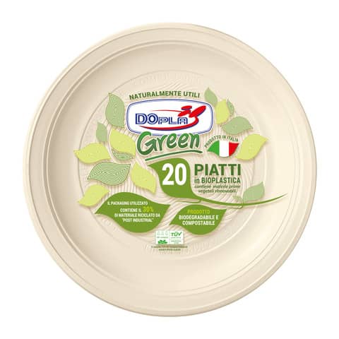 Piatto frutta monouso- rotondo - diametro 17 cm …