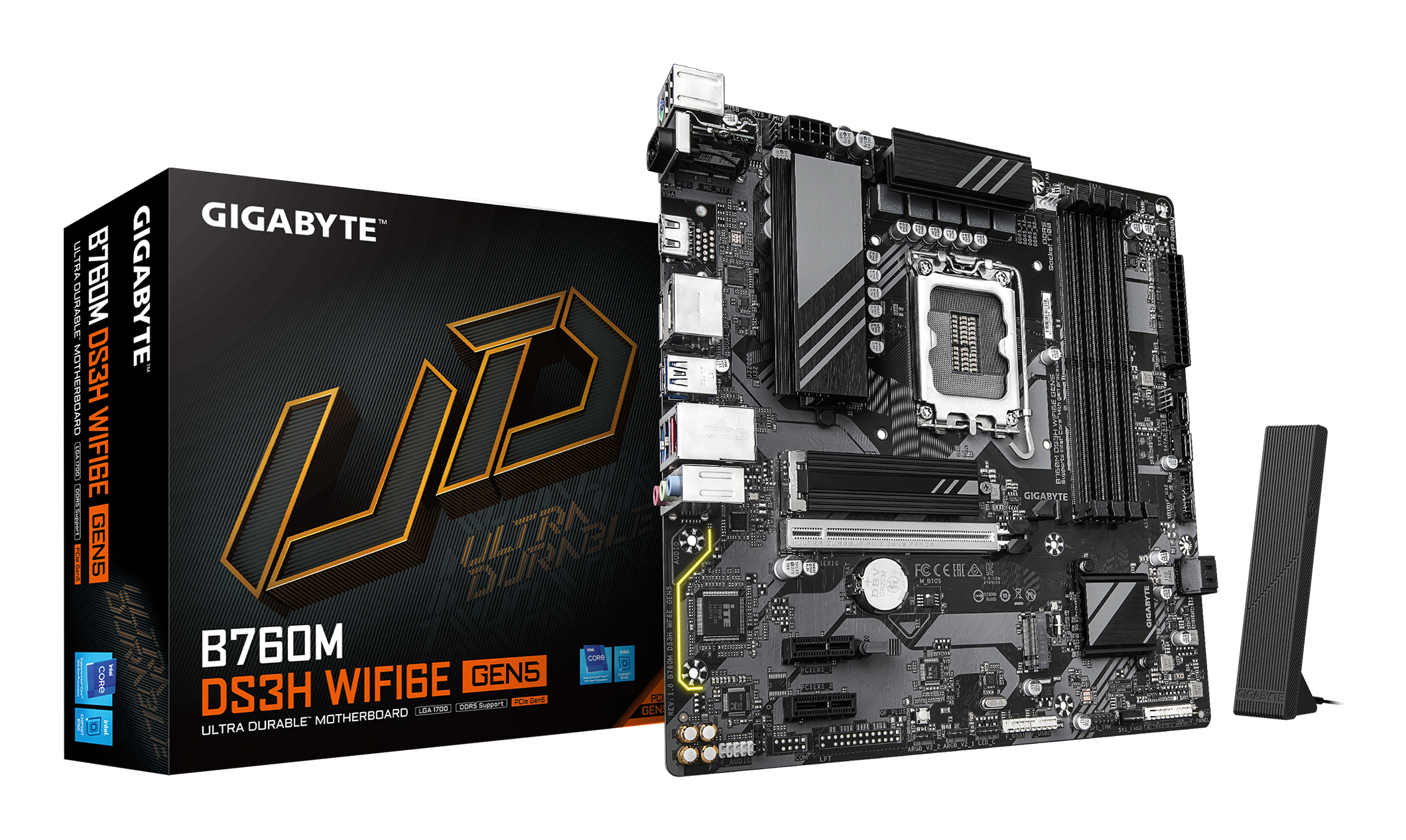 GIGABYTE B760M DS3H WIFI6E GEN5 Scheda Madre – …