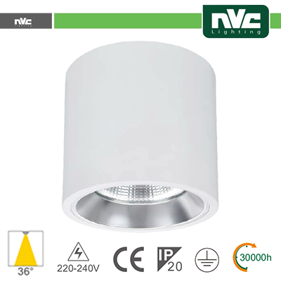 DOWNLIGHT SPORGENTE - IP20 15W 1100LM 4000K 36Â°