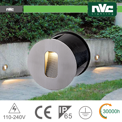 SEGNAPASSO A PARETE TONDO - 4W 3000K IP65