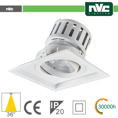INCASSO MULTI LAMPADA - 24W(1X24W) 3000K 2140LM >36Â° PF95