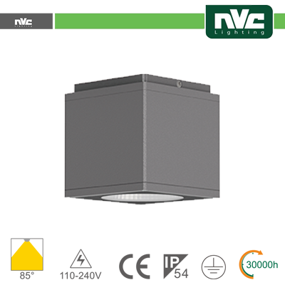 DOWNLIGHT CUBO LED IP54 DA SOFFITTO - 8W 640LM 3000K 30Â°