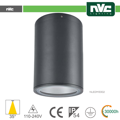 DOWNLIGHT SPORGENTE IP54 - 12W 1080LM 3000K 35Â°