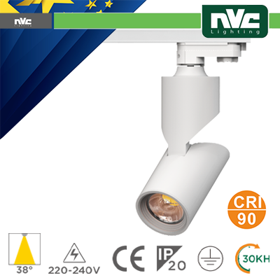 PROIETTORE A BINARIO TRIFASE - 25W 3000K 2250LM 38Â° CRI+90