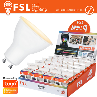 LAMPADA GU10 SMART BEACON TECH 6W 3WHITE DIM + EXPO
