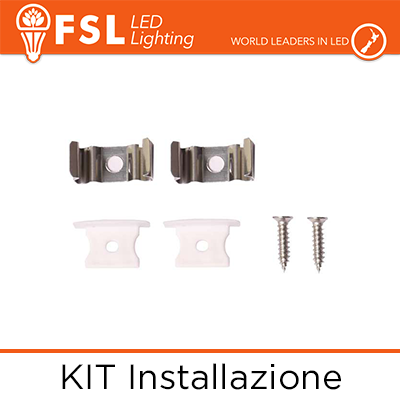 ACCESSORI INSTALLAZIONE PER PROFILO AD INCASSO