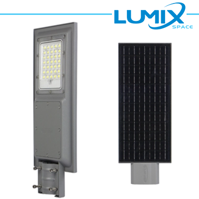 LAMPIONE LED STRADALE SOLARE 100W + CREPUSCOLARE + MOVIMENTO