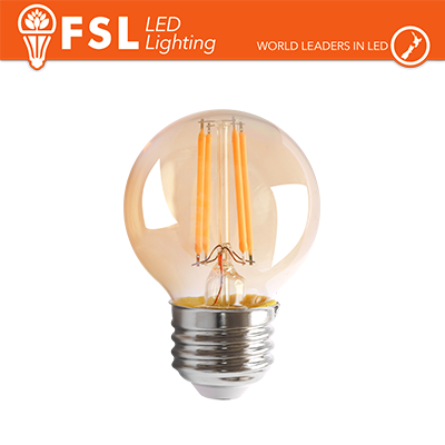 LAMPADA SFERA FILAMENTO AMBRA - 4W 2200K E27 330LM