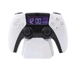 PALADONE PLAYSTATION SVEGLIA CON CONTROLLER PLAYSTATION 5 SCHERMO LCD CAVO USB BIANCO