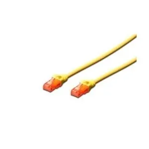 DIGITUS BY ASSMANN PATCH U/UTP CAT.6 LSHF GIALLO 0.25M