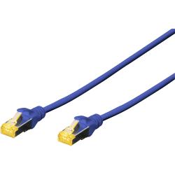 DIGITUS CAVO DI RETE PATCH S/FTP CAT 6A LSZH AWG DOPPIA SCHERMATURA 1 MT BLU