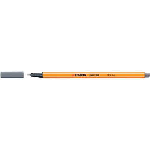 Fineliner Point 88 - tratto 0,4 mm - grigio scuro 96 - Stabilo