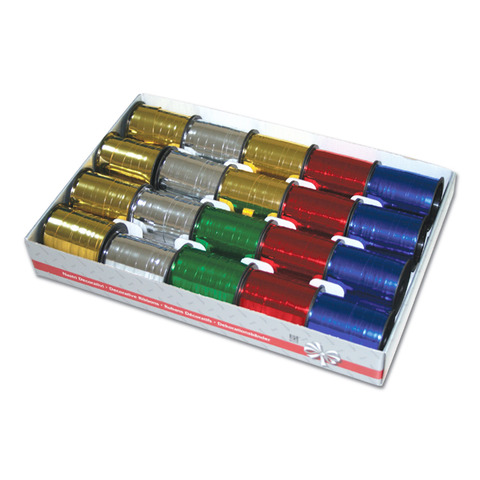 Nastro Reflex Metal - colori assortiti - 10mm x 10mt - Bolis - conf. 20 Mini rocchetti