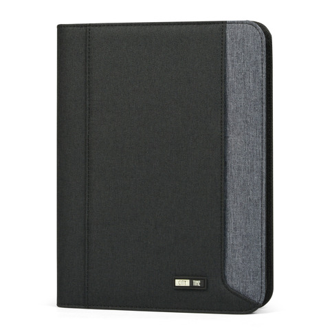 Portablocco in tessuto - nero/grigio chiaro - 19,5x25,5 cm - Niji