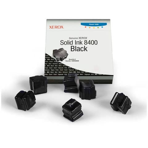 Xerox - Conf. 6 stick Solid ink - Nero - 108R00608 - 6.800 pag
