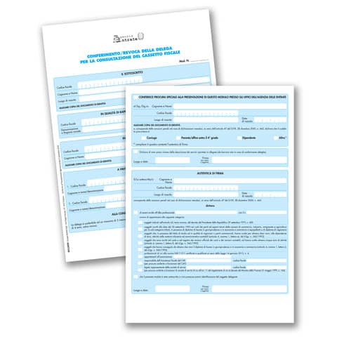 Cassetto fiscale conferimento/delega consultazione - modulo continuo - …