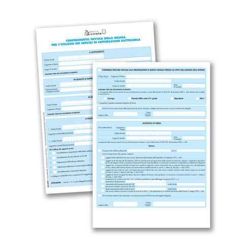 Conferimento/revoca delega utilizzo servizi di fatturazione - modulo …