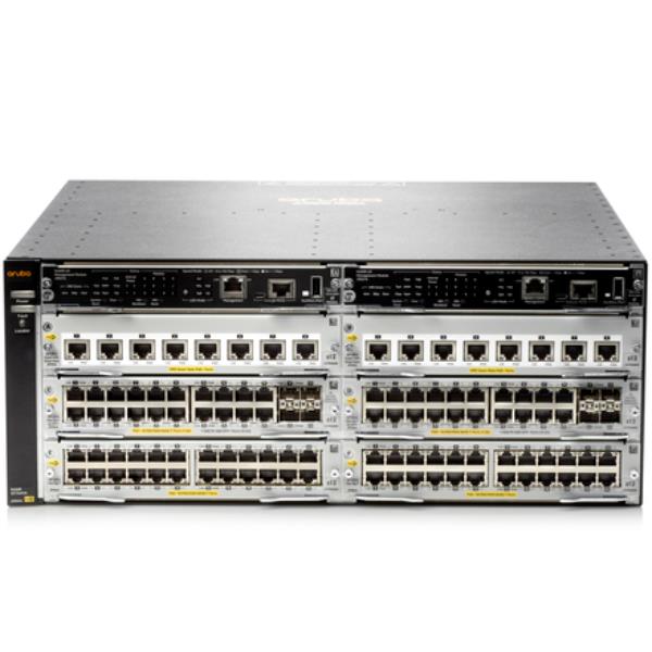 HPE Aruba 5406R 44GT PoE+ / 4SFP+ (No PSU) v3 zl2 - Switch - gestito - 44 x 10/100/1000 (PoE+) + 4 x 1 Gigabit / 10 Gigabit SFP+ - montabile su rack - PoE+