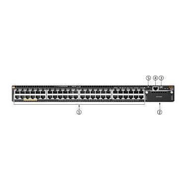 HPE Aruba 3810M 48G PoE+ 1-slot Switch - Switch - L3 - gestito - 48 x 10/100/1000 (PoE+) - montabile su rack - PoE+